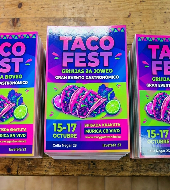 Flyers 100 uds A5 2 cara